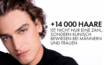 Zwei Produkte: Shampoo und Serum. Text: Entdecke die vollständige Routine. Schritt 1: Vital Shampoo, Schritt 2: R.E.G.E.N. Booster.